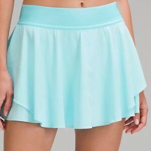 NWT Lululemon Court Rival High Rise REGULAR LENGTH Tennis Skirt CYAN BLUE 6